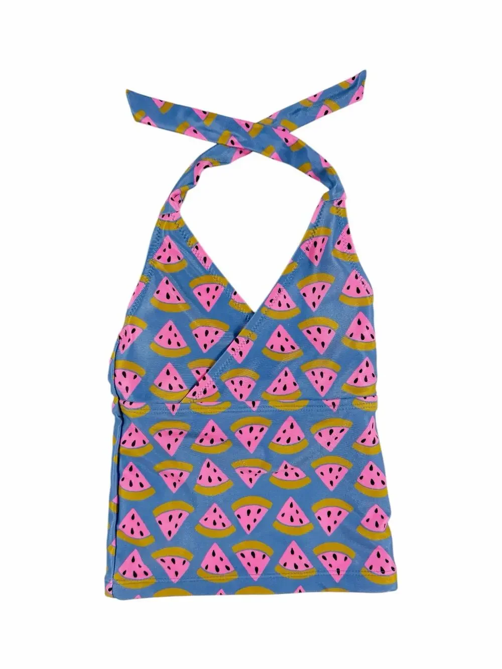 Tea Collection Watermelon Wedge Tie Tankini Swim Top Girls Size 5
